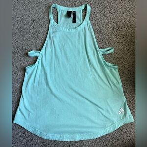 Women’s Adidas Racerback Tank with Side Cutouts - Size Small